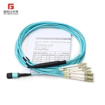 Fiber Optic Jumper Cable Om3 Aqua Multimode Simplex FC to FC Patch Cord Drop Cable Jumper