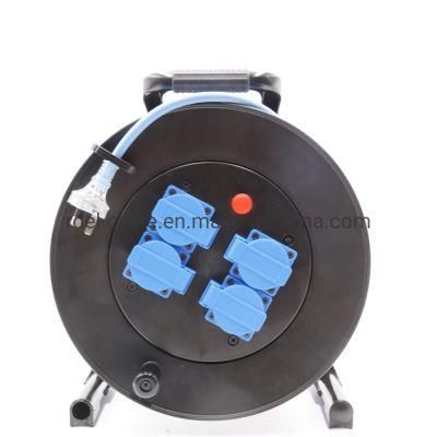 IP44 Cable Reels with Extension Cords Industry Heavy Duty Europe Schuko