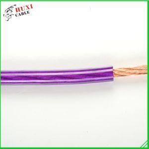 See Larger Image Factory Supply Coppe Wire, Transparent Purple PVC Insulated Power Cable