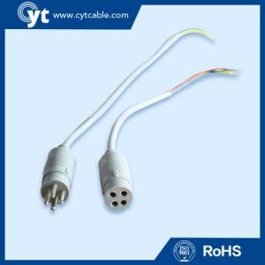 M15 White 4pin Waterproof DC Connector Cable