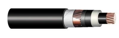 6/10kv, 12/20kv, 18/30kv XLPE Insulated Single Core Cu Conductor Longitudinally Water Tight PE Jacket N2xsf2y Power Cable