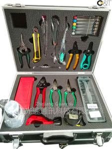 Fiber Optic Toolkit with 18 Pieces, Optical Fiber, Fiber Cleaver, Optical Fiber Cable Tool