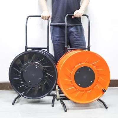 Robust PC Fiber Optic Cable Reels with Winder 380mm Empty Cable Drums RoHS
