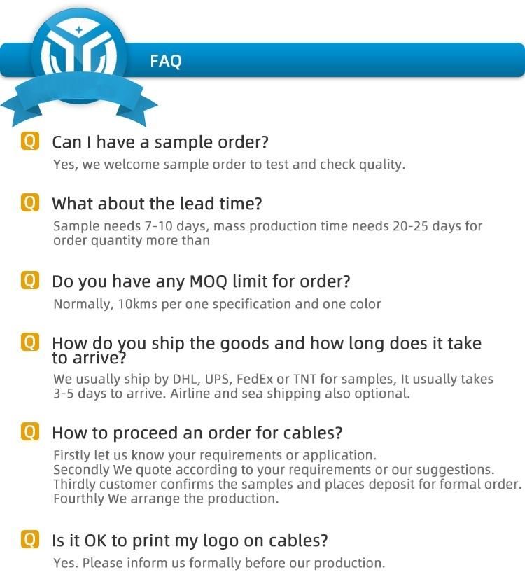 Manufacture Single Mode Outdoor/Indoor Steel Wire FTTH Fiber Optical Drop Cable