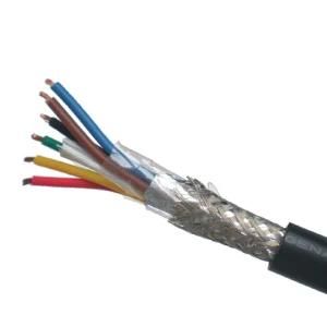 Rvvp 6*0.75mm&Sup2 * 128braid 6-Core Extruded Solid Double-Shielded Power Cable