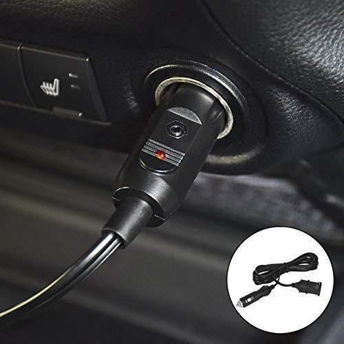 12V 24V Cigarette Lighter Extension Cord Cable 3.5m/12FT Car Charger with Cigarette Lighter Socket Black