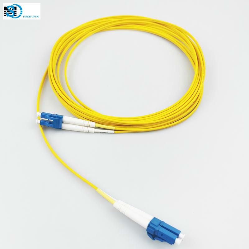 LSZH PVC Ofnr Sm Dx Optical Cable LC/Upc-LC/Upc Connector