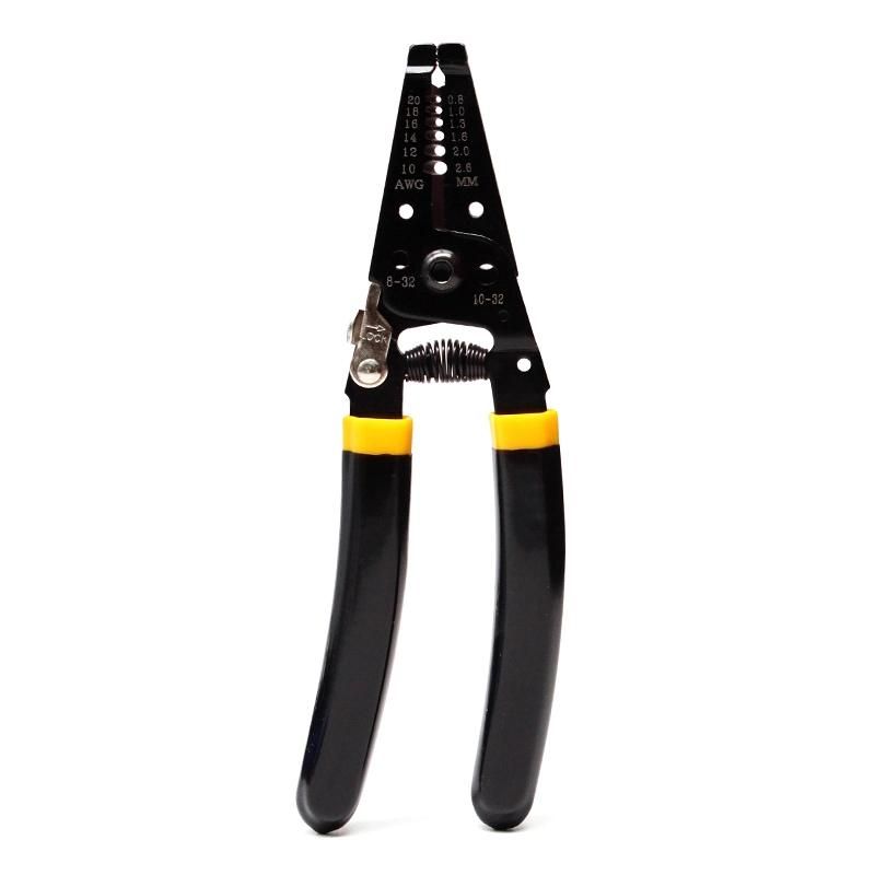 Wire Stripper Cutter Plier with Non-Slip Handle Multi-Functional Suit for 0.6-2.6mm Square