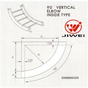 Cable Ladder Accessories of 90 Dgree Vertical Elbow