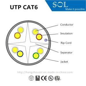 23AWG 4P Unshielded CAT6 UTP Computer Cable