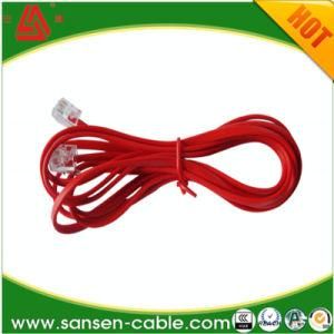 0.5mm PVC Jacket 2 Core Indoor 1 Pair Telephone Cable