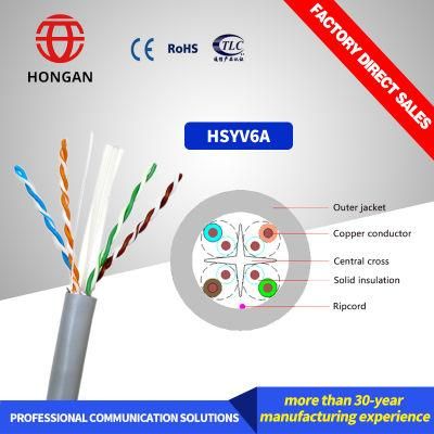 Gigabit Network Stable Fast Outdoor UTP/FTP/SFTP Cat 6A Cable Cat5e CAT6 Exterior