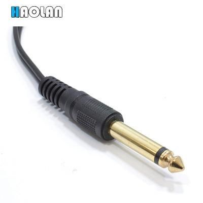 RCA Cabel Extension 6.35mm 1/4 Inch Mono Jack Plug to Phono RCA Plugs Screened Audio Cable 6 FT