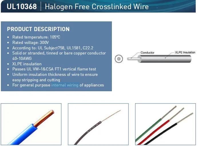 Halogen Free Cross Linked Wire