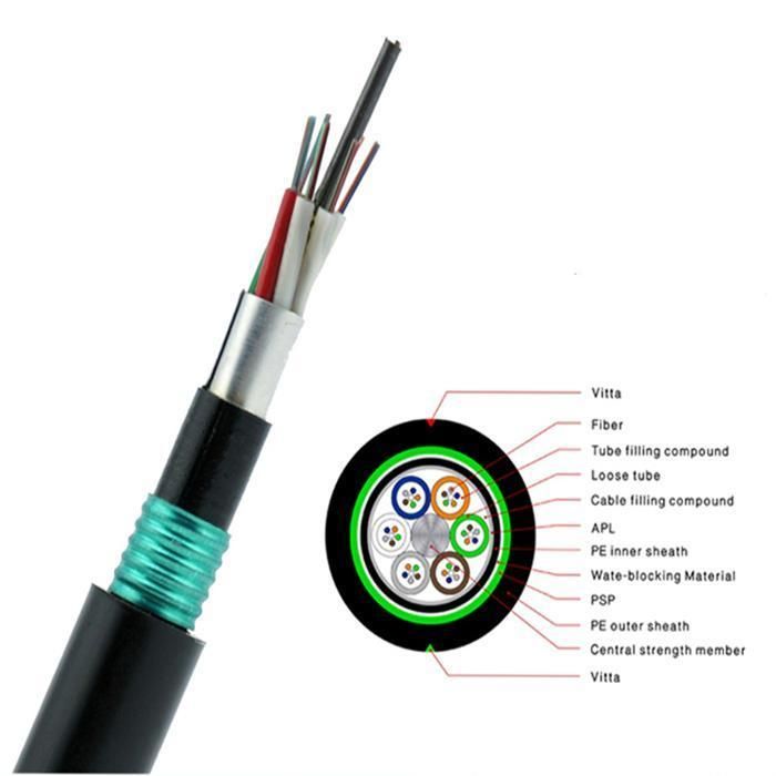 ADSS Aerial Fiber Optic Cable, 2-144 Core Self Supporting Optical Fiber Cable