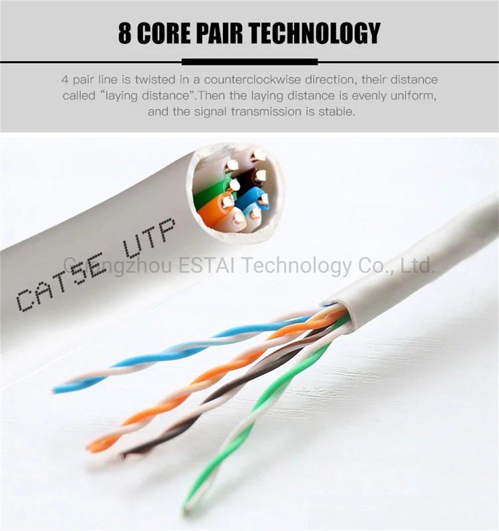 Outdoor 4 Pairs Cat5e 1000FT RJ45 Ethernet Cable Cat5 Cat 5e Category 5e UTP Network Cable
