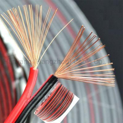 24 AWG Audio Cable Speaker Cable 1.8*3.6mm PVC Jacket Red/Black or Transparent
