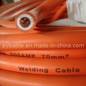 Pure Flexible Copper Rubber or PVC Insulated Welding Cable, Wire Single Cable with Single or Double Insulation