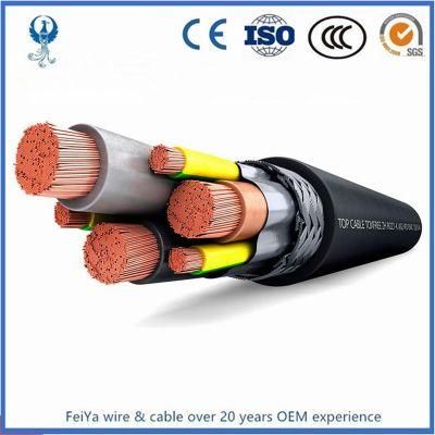 600V X-90 3X185+3X25 Copper Taped Screened Variable Speed Drive VFD Cable