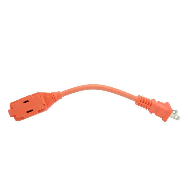 UL Approved Us 2 Pins NEMA 1-15p Power Extension Cord