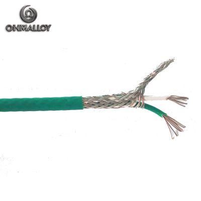 PTFE/FEP/Fiberglass Insulated Multi-Stranded 19AWG Type-K Thermocouple Cable Nickel Plated Copper Shield High Temperature