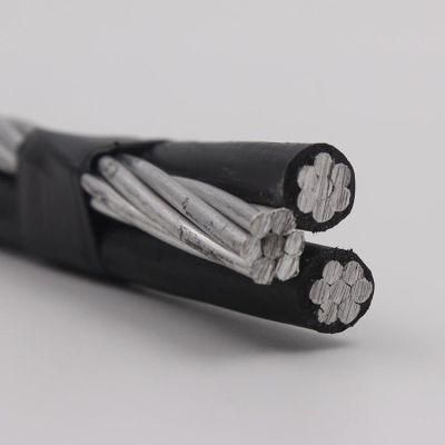 2*2+2AWG Triplex Service Drop Aluminum Overhead Cable with AAAC Bare Neutral Wire