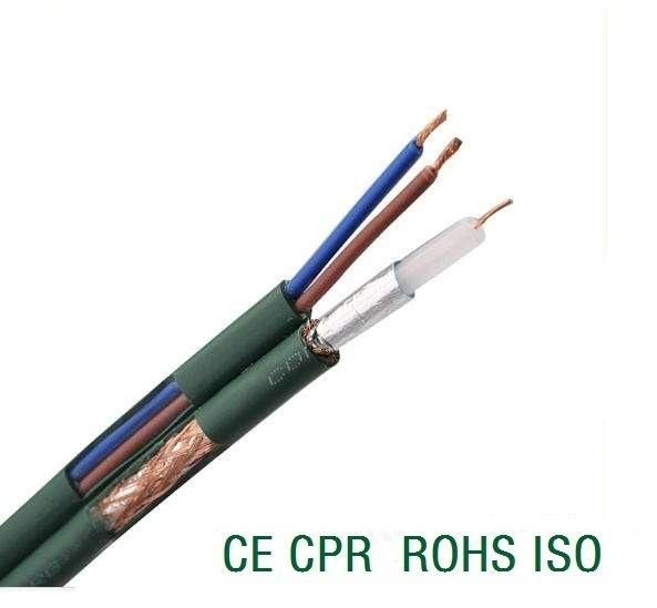 Coaxial Cable Rg59 + 2 Core Power Cable for Video Camera