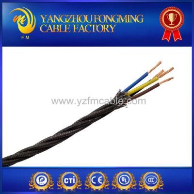 3*18AWG 22AWG PVC Insulation Cotton Fabric Braided Twisted Lighting Cable