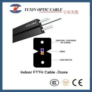 Single Mode 2 Core Fiber Optic Cable Assembly Manufacturers Price FTTH Drop Cable