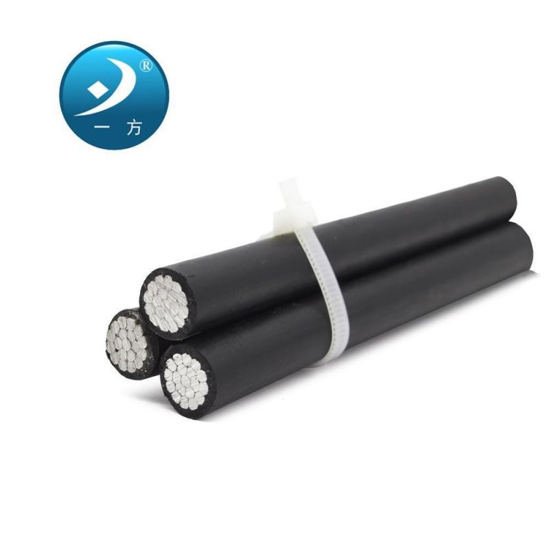 11kv Four Cores ABC 3X70+70mm2 Overhead Line Sevice Drop Twisted Aluminum Conductor Cable