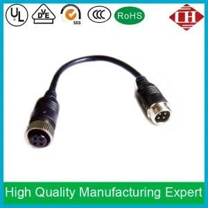 Factory Custom Avaiation Connector Cable CCTV Reversing Camera Extension Cable