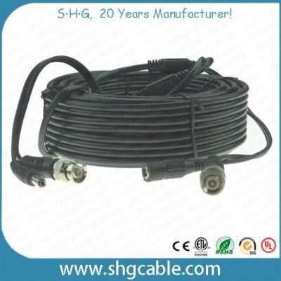 Coaxial Cable Rg59 with Powe Wire Assembly with BNC DC Connectors
