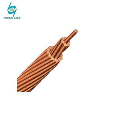 25mm 70mm Tranded Copper Rope Bare Conductor for Power Cable Line