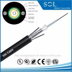Aerial GYXTW Central Tube Optical Fiber Cable