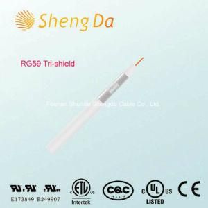 75ohm Wire Rg59 Tri-Shield Bc Conductor Coaxial Cable