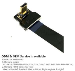 Xaja Ultra Thin HDMI Cable Micro to HDMI Mini Female Flat Ribbon Cable