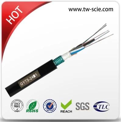 Good Performance Armored Optical Fiber Cable GYTS Fo Cable