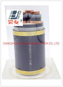 XLPE Insulated PVC /PE Sheathed Flame Retardant C Steel Tape Armoring 8.7/15kv Multicore Mv Power Cable