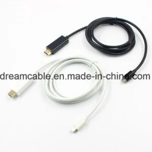 1.8m White Mini Displayport to HDMI Adapter Cable