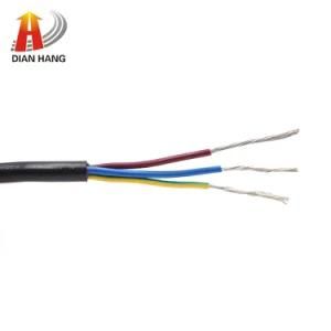 Tinned Copper 26AWG 3 Pin+26AWG 3 Core+Aluminum Foil +Braid Matter Black Color PVC Jacket Od: 6.50mm Multi-Core Custom Wire PVC Copper Wire