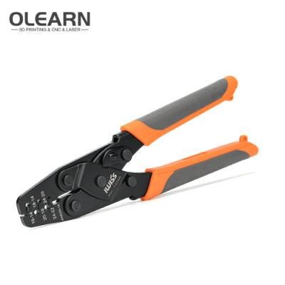 Olearn Ratcheting Wire Terminal Crimper Tool for Insulated Terminals, Fixed Jaw Crimper
