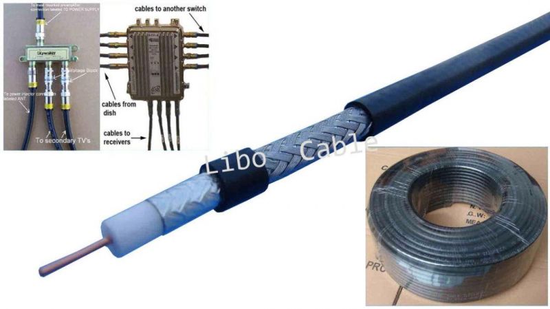 Coaxial Cable Connector Types UV Stabilized Jacket for CATV CCTV