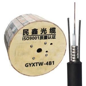 4 Core Fiber Optic Cable Single Mode Armoring Center Beam Tube GYXTW Cable Outdoor 4 Core Single Mode Fiber Optic Cable