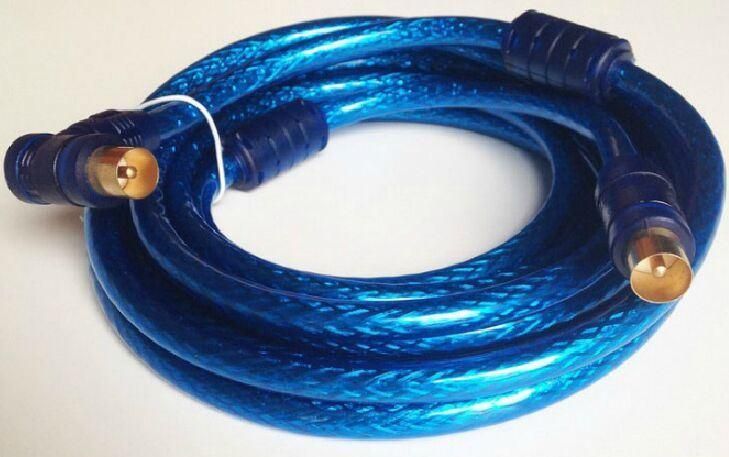 TV Cable Antenna Cable 9.5 TV Male to 90 Degree TV Male