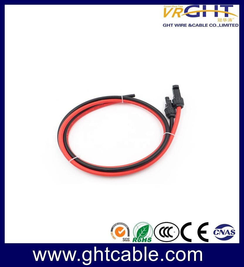 Black and Red Waterproof 3 Metres/10 Feet 4mm2 Solar Extension Cable with C4 Connectors Used for Solar PV