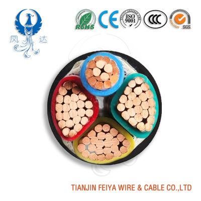 Fire Resistant 4 Cores Sm PVC Insulated PVC Jacket Underground Overhead Electrical Cables Copper Conductor Electric Wire Power Cable