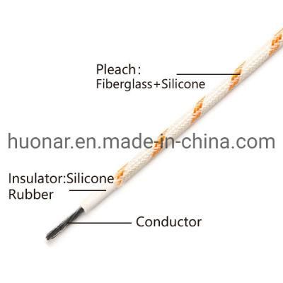 AWG Silicone Fiberglass Braided Single Conductor Wire Core Cable