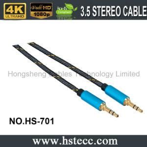 Dual Male Colorful 3.5mm Metal Casing Audio Cable
