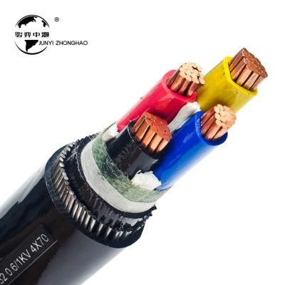 4 Cores 1.8/3 Kv 3.6/6kv PVC Insulated PVC/PE Sheathed Steel-Wire Armoured Electric Power Cable