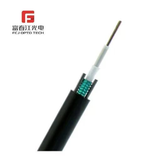 Gyxtzw Fiber Optic Cable with Metallic Strength Member and Central Tube Full Filling with The Parallel Wire and Steel-PE Outer Jacket and Flame-Retardant